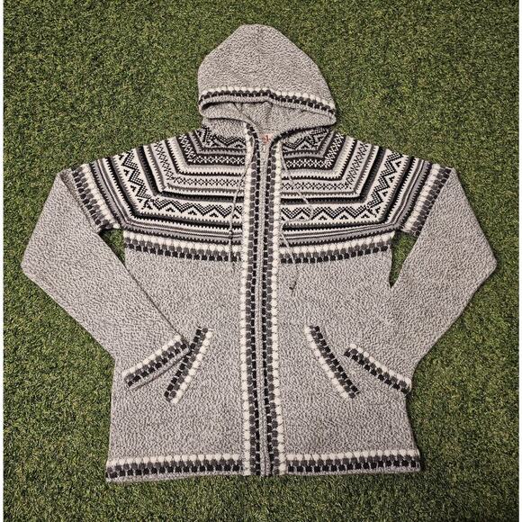 The Alpaca Connection Full-Zip Sweater Hoodie Handmade Peru Alpaca Blend Small - Picture 1 of 7